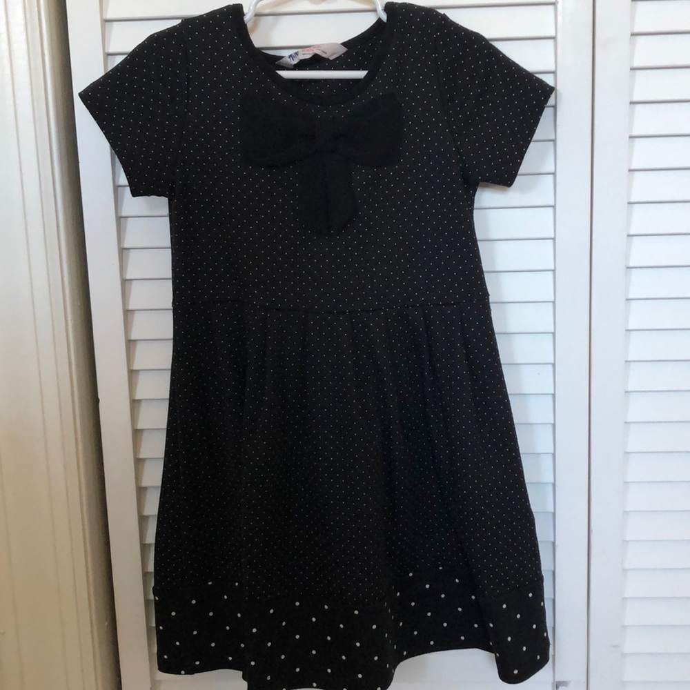 Black and white polka dot dress